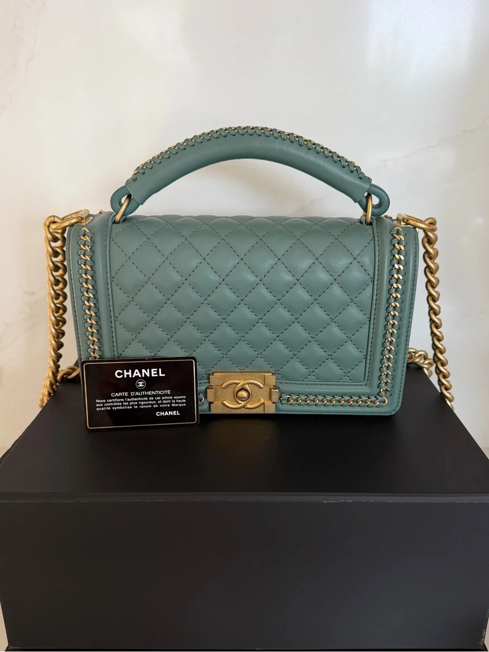 CHANEL Top Handle Boy Bag